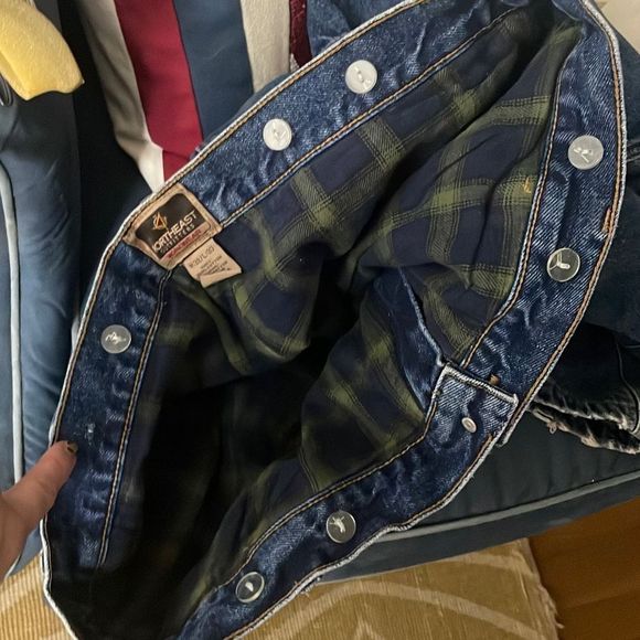 Northeast Outfitters Workwear Mens Flannel Lined Carpenter Jeans sz W38 L30 - Picture 12 of 13